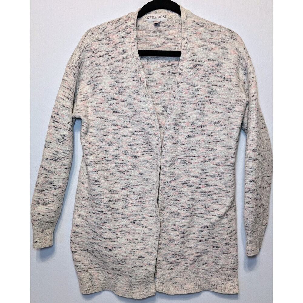 Women's Knox Rose Fuzzy Sweater Pink Gray Off White